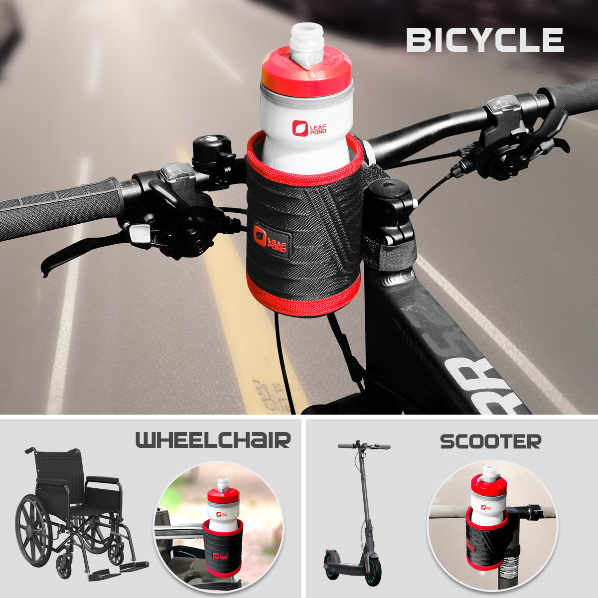 LEAF POND Bike Water Bottle Holder