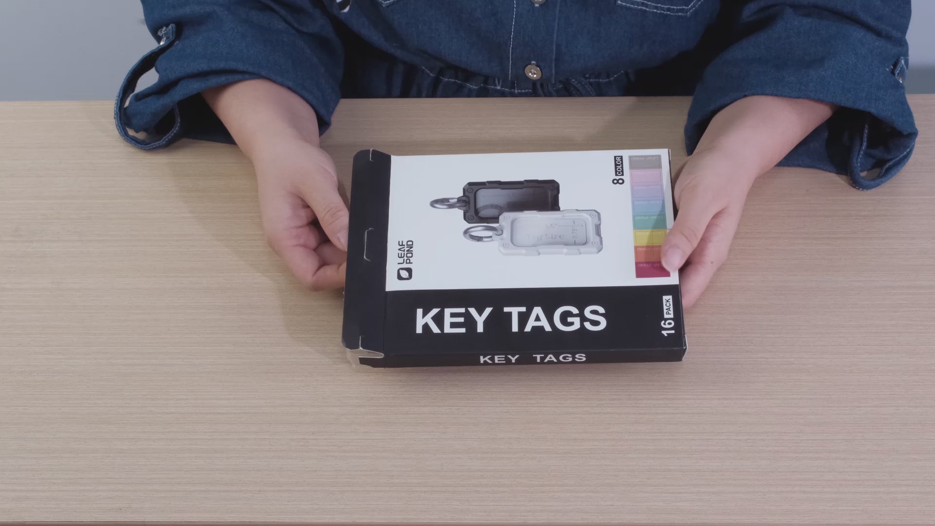 how to unlock a Leaf Pond key tag