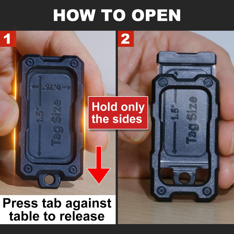 how to open leaf pond key tag