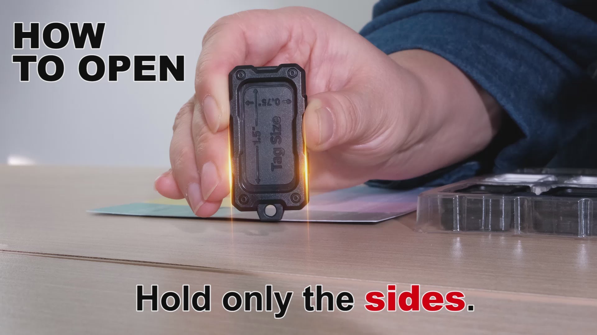 Load video: how to open leaf pond key tag